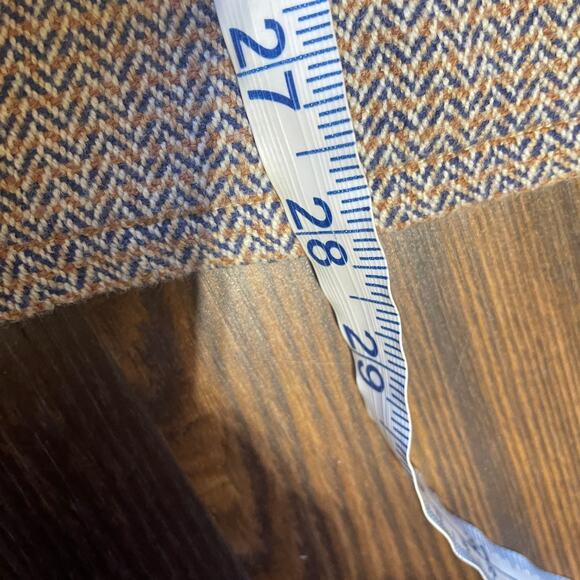 Halston Wool Blend Plaid Button Down Long Sleeve Shirt - Picture 10 of 10